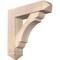 Ekena Millwork Olympic Arts and Crafts Smooth Bracket w/ Offset Brace, Douglas Fir, 7 1/2"W x 30"D x 30"H BKT0806X30X30OLY03SDF - alternate 1